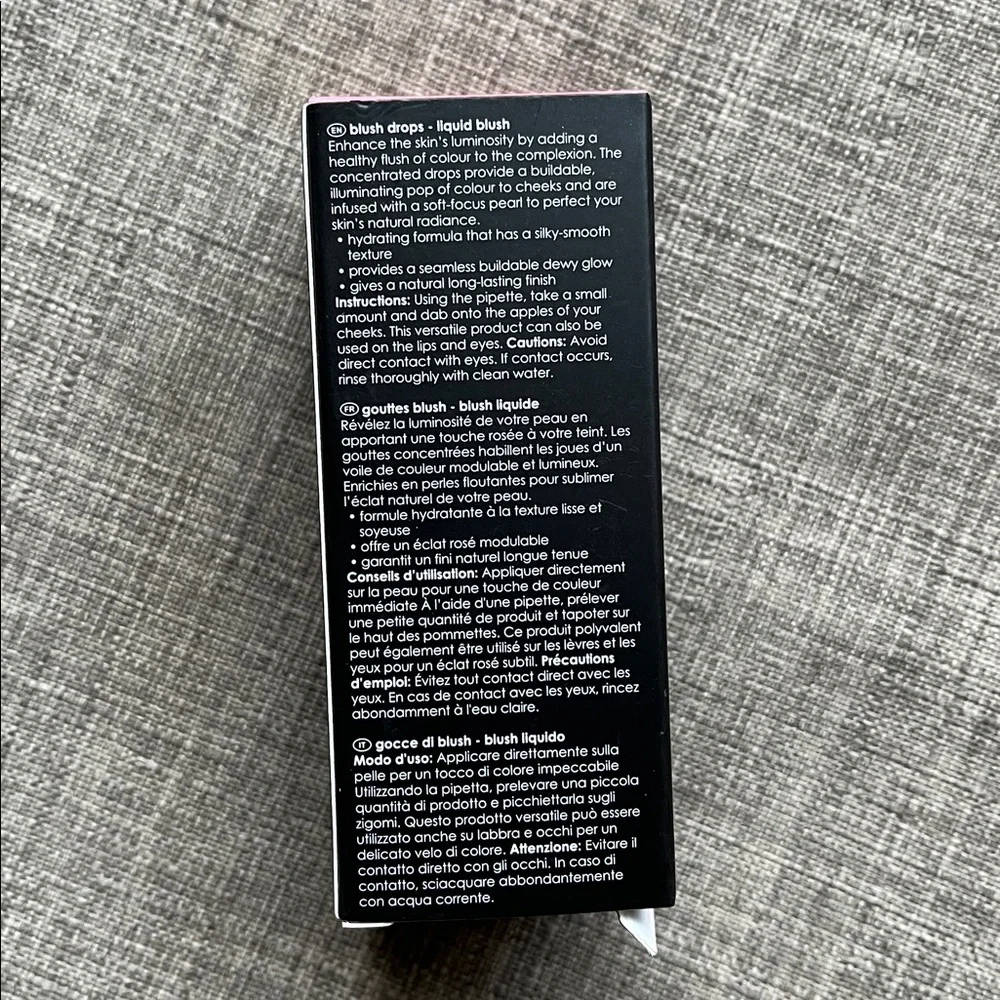 Rodial Blush Drops Frosted Pink Liquid Blush Makeup New 15 mL